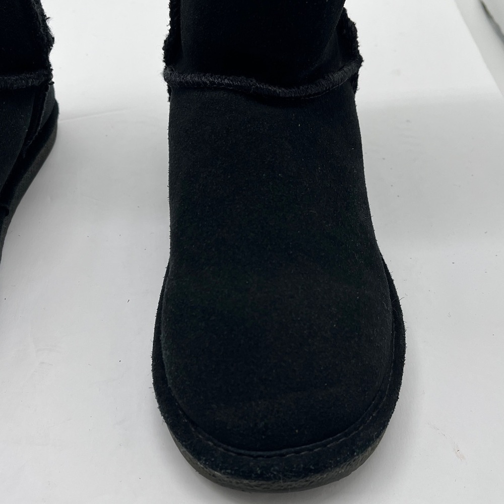 Bjorndal‎ Suede Fur Lined Boots High Womens 7 Black Cabin Cottage Boho - Picture 8 of 17
